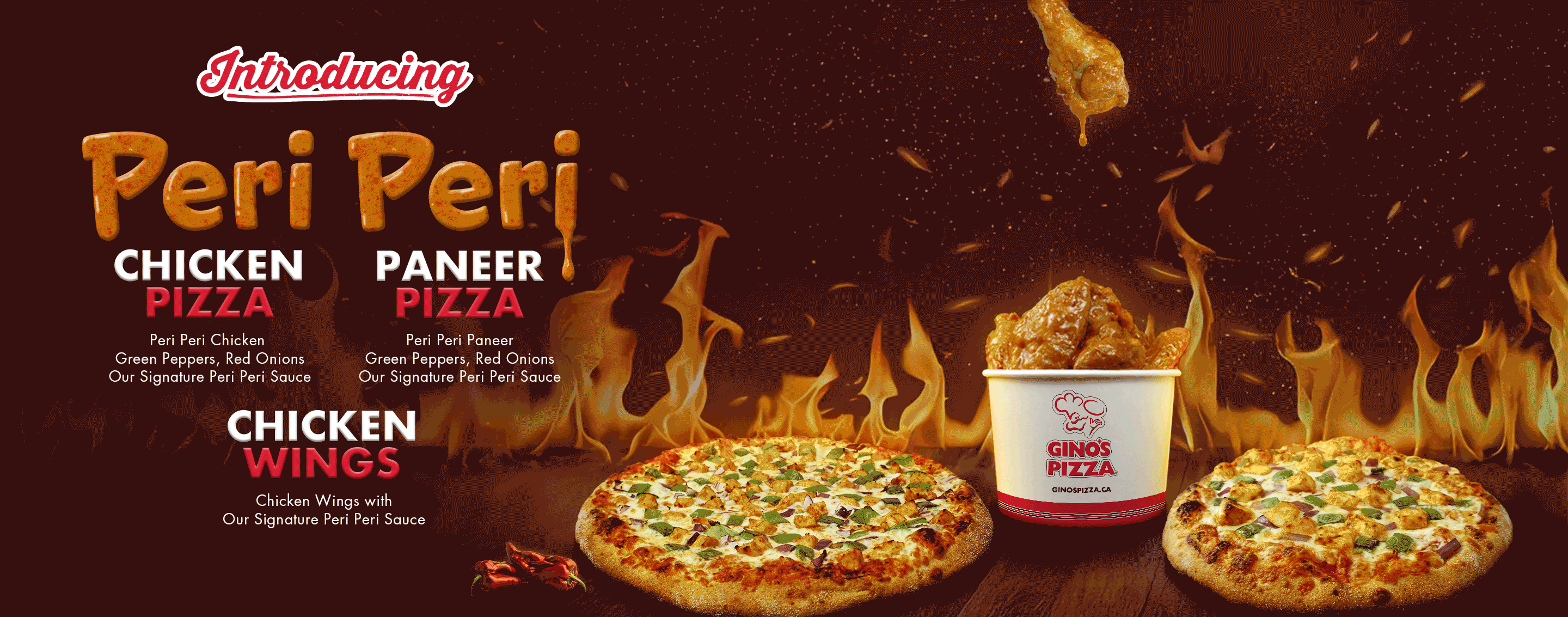 Ginos Pizza Peri Peri Launch