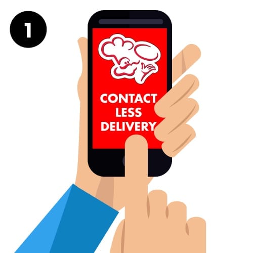To choose Contactless Delivery, choose to pre-pay via Mastercard or Visa