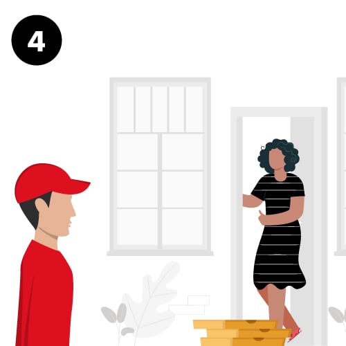 To choose Contactless Delivery, choose to pre-pay via Mastercard or Visa